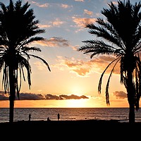 Buy canvas prints of Tenerife Sunset by Nymm Gratton