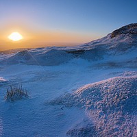 Buy canvas prints of Winter Sunrise at Haytor by Nymm Gratton