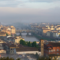 Buy canvas prints of Florence in the fog by Ranko Dokmanovic