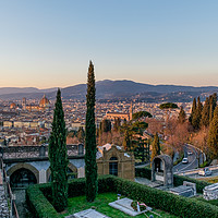 Buy canvas prints of Florence, view from the hill by Ranko Dokmanovic