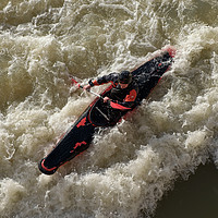 Buy canvas prints of Kayaking on the river Arno no.2 by Ranko Dokmanovic