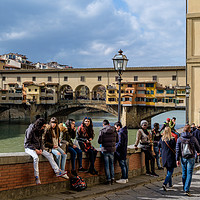 Buy canvas prints of Ponte Vecchio under the sun by Ranko Dokmanovic