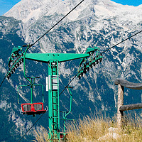 Buy canvas prints of Mountain ski lift by Ranko Dokmanovic