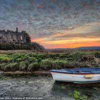 Buy canvas prints of Laugharne Sunrise by Neil Holman