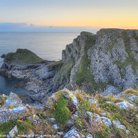 Buy canvas prints of The Knave Sunset, Gower Peninsula by Neil Holman