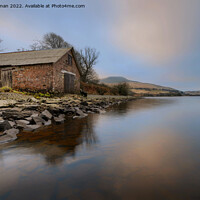 Buy canvas prints of The Boat House, Cray reservoir, Brecon Beacons by Neil Holman