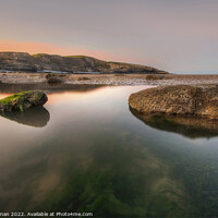 Buy canvas prints of Summer Solstice Sunrise at Dunraven bay by Neil Holman