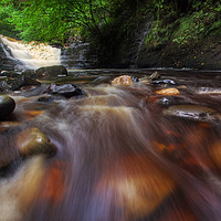 Buy canvas prints of Nant Llech Waterfall, Brecon Beacons by Neil Holman