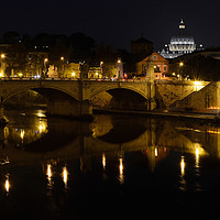 Buy canvas prints of Ponte Vittorio Emanuelo II Bridge, Rome  by Neil Holman