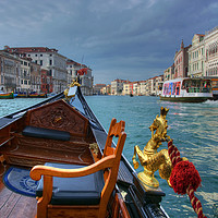 Buy canvas prints of Gondola and the Grand Canal, Venice by Neil Holman