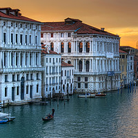 Buy canvas prints of Sunset over the Grand Canal Venice by Neil Holman