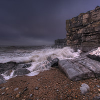 Buy canvas prints of High Tide on the Heritage Coast by Neil Holman