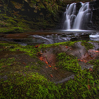 Buy canvas prints of Brecon Beacons Waterfall by Neil Holman