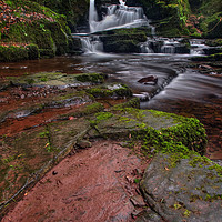 Buy canvas prints of Brecon Beacons Waterfall  by Neil Holman