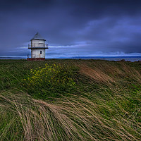 Buy canvas prints of Rhych Point Tower, Porthcawl by Neil Holman