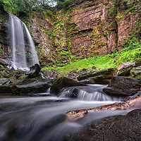 Buy canvas prints of Melincourt Waterfall by Neil Holman