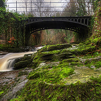 Buy canvas prints of Clydach Gorge Iron Bridge by Neil Holman