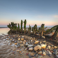 Buy canvas prints of Wreck of the Altmark on Kenfig Beach by Neil Holman
