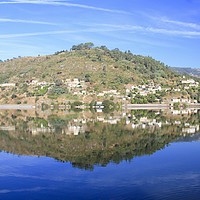 Buy canvas prints of Morning Reflections on River Douro, Portugal by Elvia Worrall