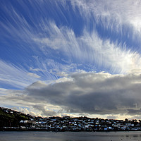 Buy canvas prints of Big skies over Polruan, Fowey Estuary, Cornwall by Elvia Worrall