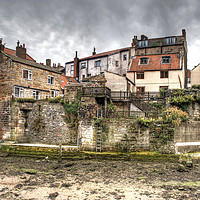 Buy canvas prints of Old Staithes Houses by Simon Annable