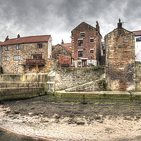 Buy canvas prints of The Beck, Staithes by Simon Annable