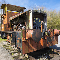 Buy canvas prints of Abandoned Shunter by Simon Annable