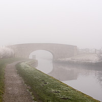 Buy canvas prints of Misty Canal Scene by Simon Annable