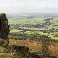 Buy canvas prints of Baslow Edge View by Simon Annable