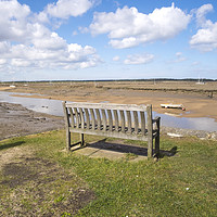 Buy canvas prints of Empty Bench View by Simon Annable