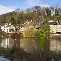Buy canvas prints of Cromford Village by Simon Annable
