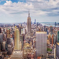 Buy canvas prints of Manhattan Skyline by Alan Hatton