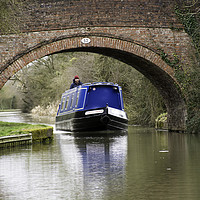 Buy canvas prints of canal boat  by Caroline Burton