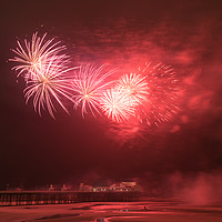 Buy canvas prints of North Pier Fireworks by Caroline James