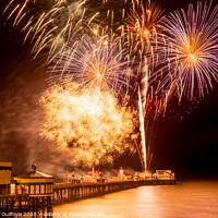 Buy canvas prints of Blackpool firework championships by Caroline James