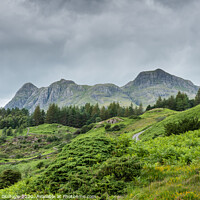 Buy canvas prints of Langdale Pikes Cumbria by Caroline James