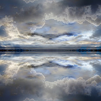 Buy canvas prints of Cloud mirror by steve ball
