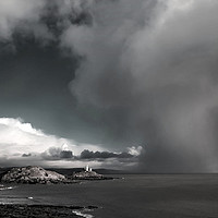 Buy canvas prints of Lighthouse storm by steve ball
