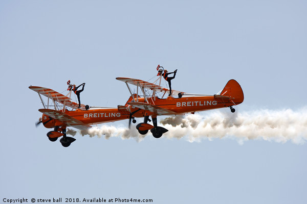 Wing walkers  Picture Board by steve ball