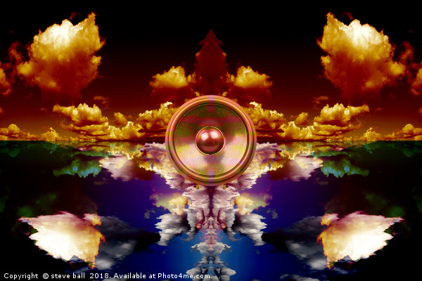 Music speaker kaleidoscope Picture Board by steve ball