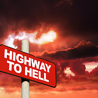 Buy canvas prints of Highway to hell  by steve ball