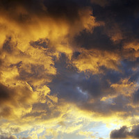 Buy canvas prints of Sunset clouds by steve ball