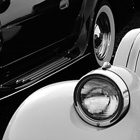 Buy canvas prints of Retro cars in black and white by Gennady Kurinov