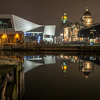 Buy canvas prints of Liverpool Pier Head by Alan Dow