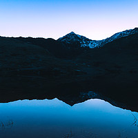 Buy canvas prints of Mount Snowdon Reflected by Owen Gee