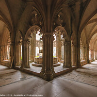 Buy canvas prints of Archway of an old monastery. Cloisters of Batalha Monastery by nuno valadas