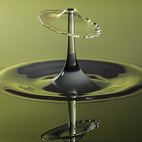 Buy canvas prints of water drop and reflection by Paul Allen