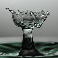 Buy canvas prints of water drop like a cut glass bowl by Paul Allen