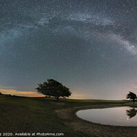 Buy canvas prints of Milky Way Arch at Ditchling Beacon by Pablo Rodriguez