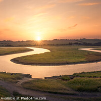 Buy canvas prints of Cuckmere River Sunset by Pablo Rodriguez